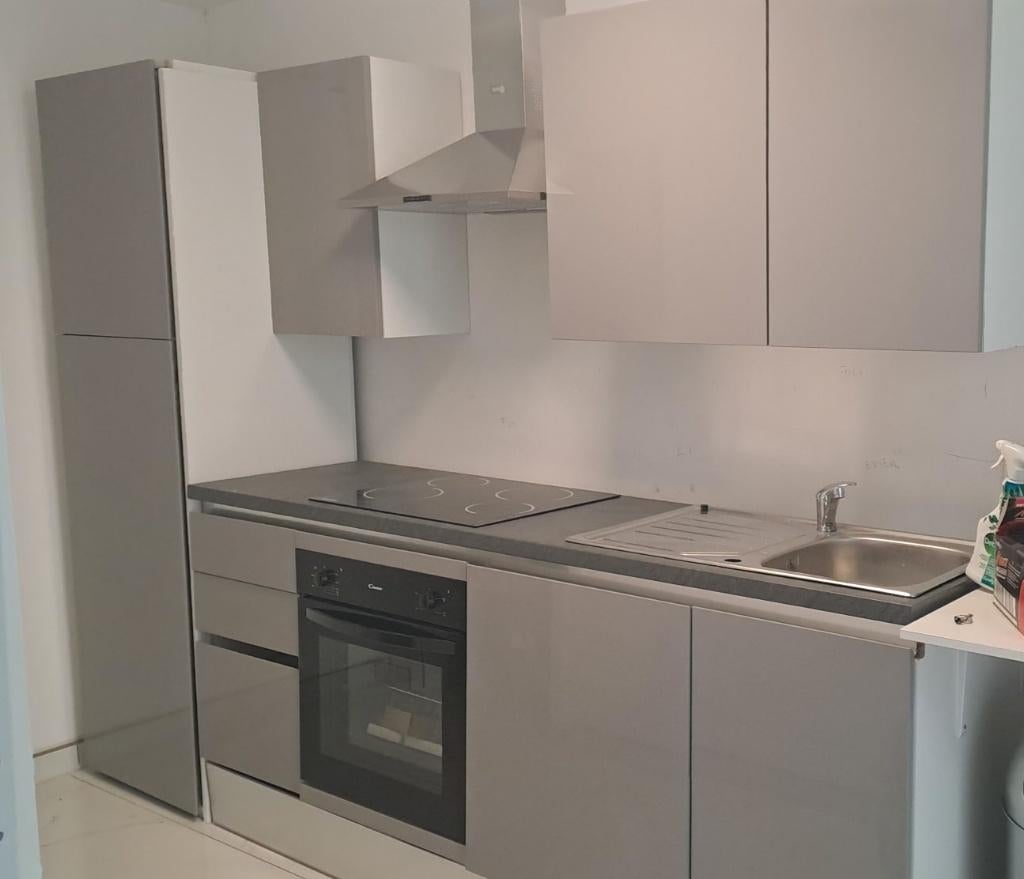 Cuisine équipée, Ophalen, Enkelwandige keuken, Zo goed als nieuw, Hout