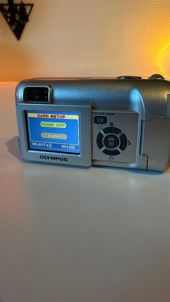 Olympus Camedia C-350 Zoom vintage CCD digicamY2K met hoes, Ophalen of Verzenden, Gebruikt, Compact, Olympus