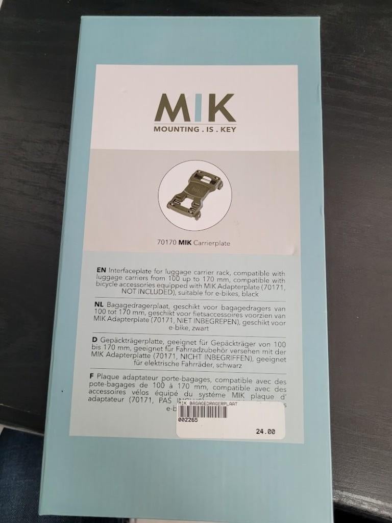 MIK Carrierplate te koop (nieuw - niet gebruikt), Fietsen en Brommers, Ophalen of Verzenden, Nieuw, MIK