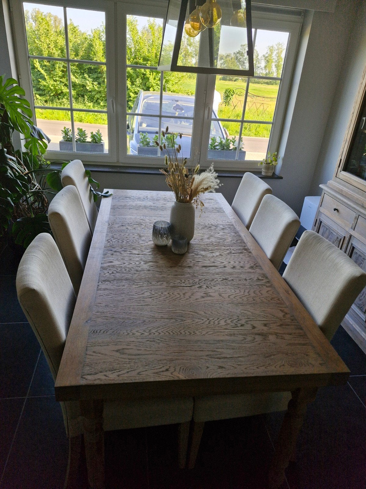 Eettafel en 6 stoelen, Enlèvement, Utilisé, Landelijk