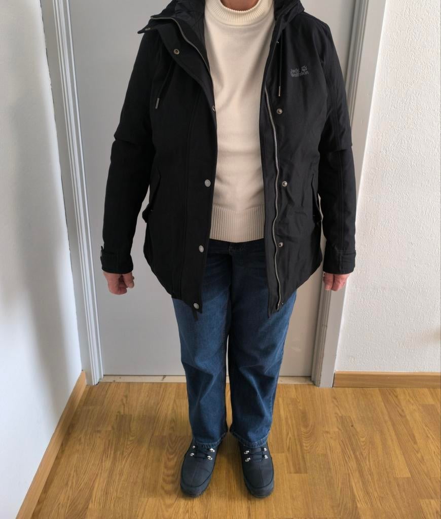 Jack wolfskin damesjas maat S zwart - JACK WOLFSKIN MAAT S., Kleding | Dames, Jasjes, Kostuums en Pakken, Maat 36 (S), Zwart, Ophalen of Verzenden