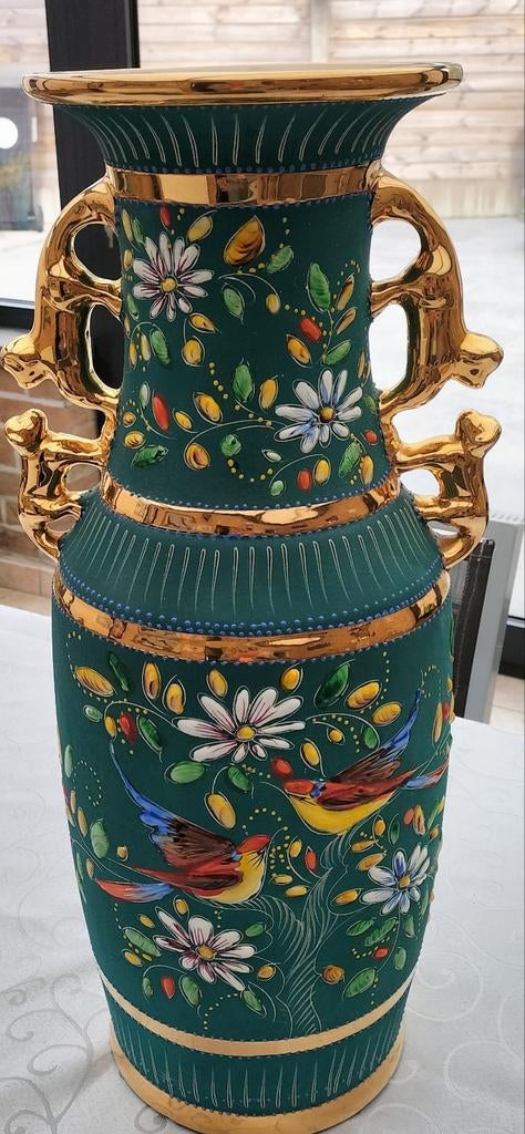 Vintage H Bequet vaas, Antiek en Kunst, Ophalen of Verzenden
