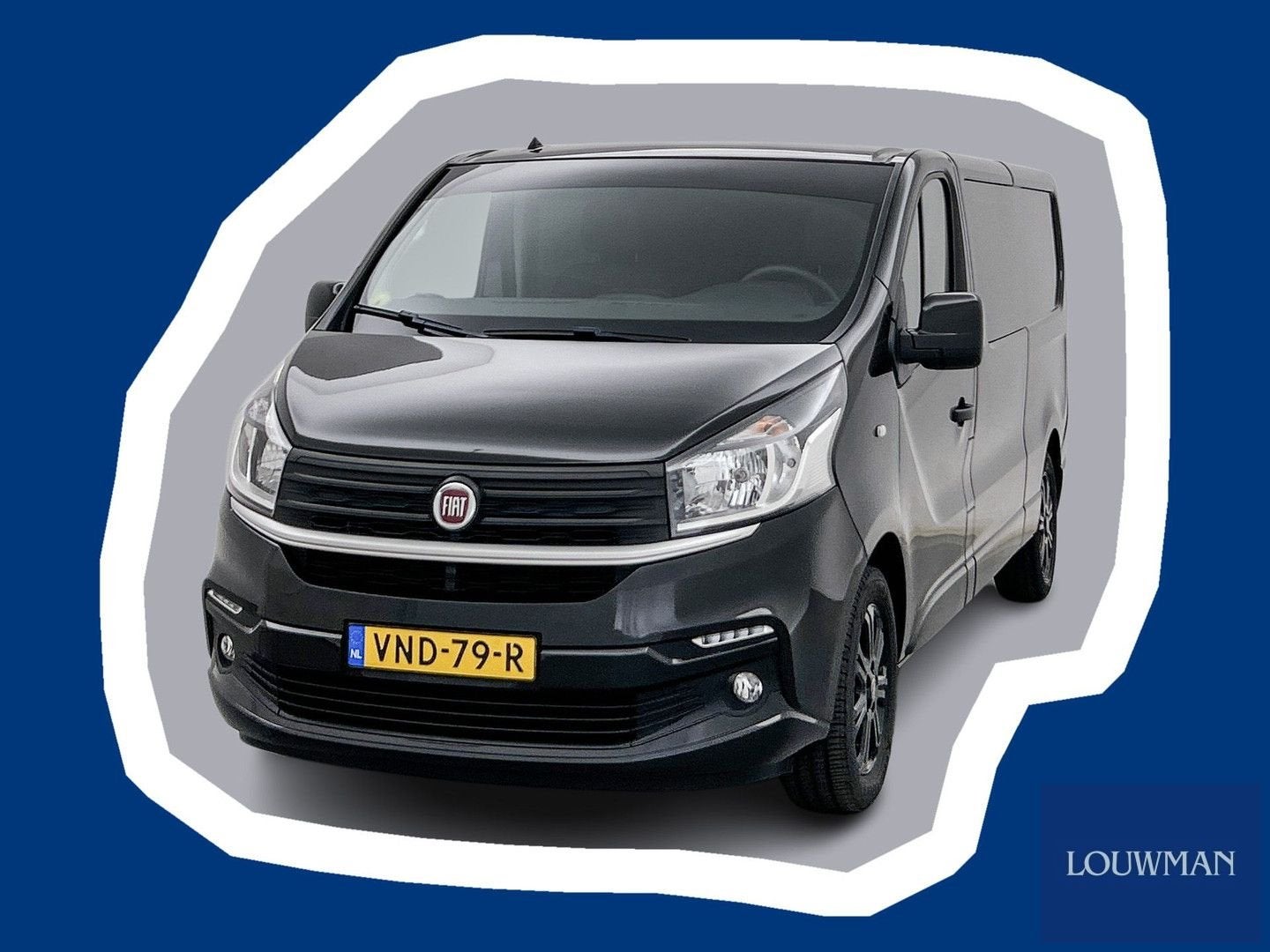 Fiat Talento 2.0 MultiJet L2H1 Business Pro DC 145pk Trekhaa, Auto's, Zwart, Bedrijf, Parkeersensor, Onderhoudsboekje