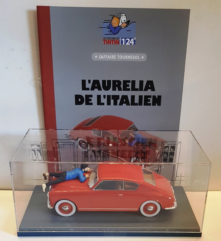 Les voitures de Tintin 1/24 #14 « L'AURELIA DE L'ITALIE », Collections, Envoi, Tintin, Neuf, Statue ou Figurine