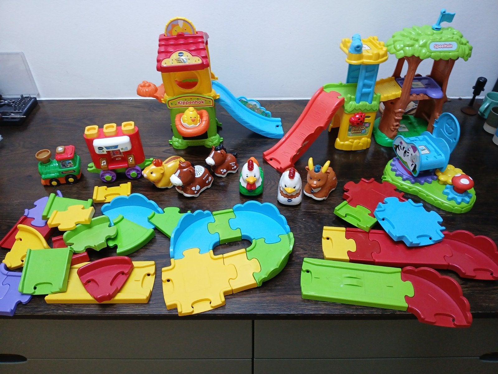 Vtech ZoefZoef dieren en Zoef zoef trein grote set, Ophalen of Verzenden, Gebruikt