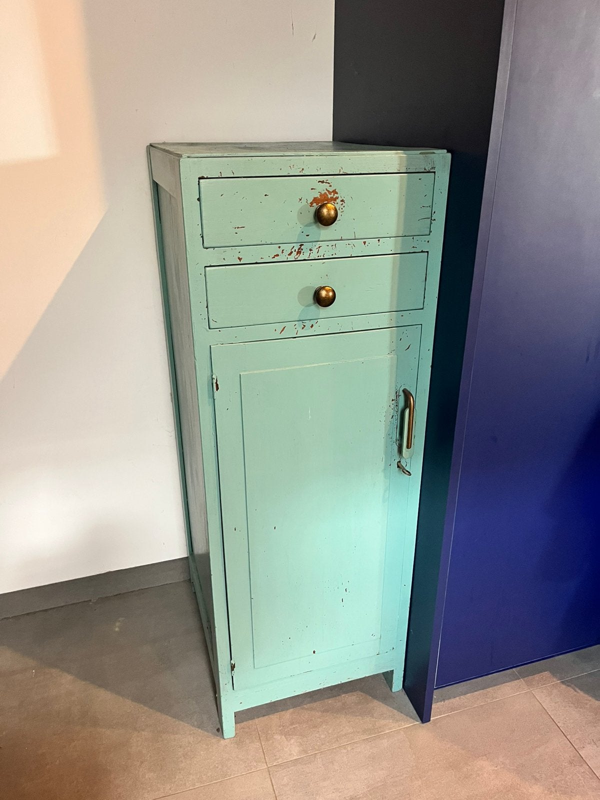 Vintage kastje geverfd, Huis en Inrichting, Ophalen, Gebruikt, Vintage