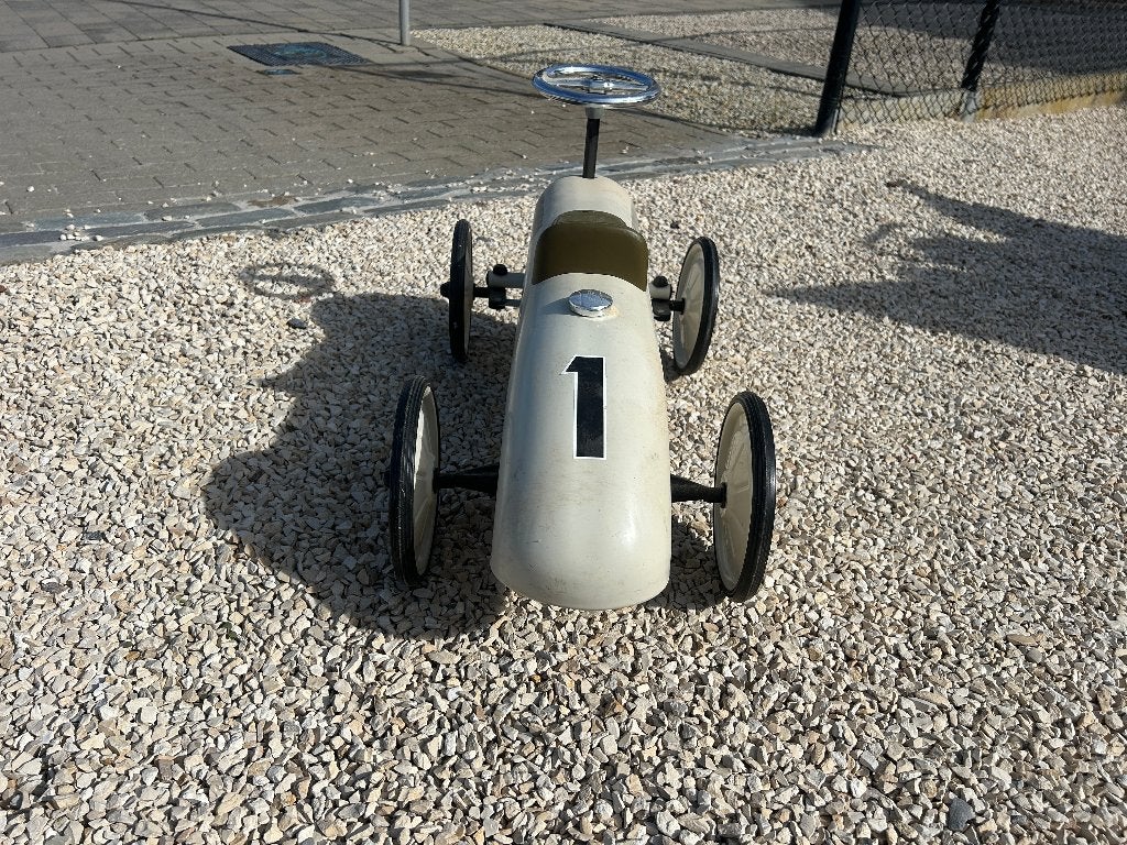 Voiture autoportée vintage Vilac en métal — crème, Enlèvement, Comme neuf