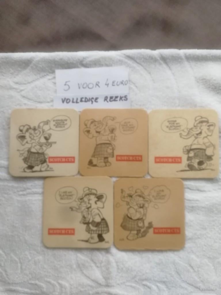 Volledige reeks bierviltjes Scotch cts - brouwerij Wielemans, Verzamelen, Ophalen of Verzenden, Viltje(s)