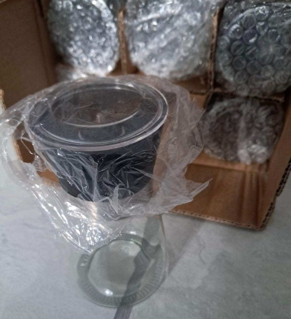 Set kruidenpotjes met zwarte strooidoppen / molens (6-delig), Met deksel, Overige typen, Nieuw, Ophalen of Verzenden