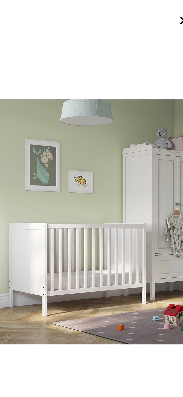 IKEA SUNDVIK babybed – goede staat – €50, Ophalen, Zo goed als nieuw