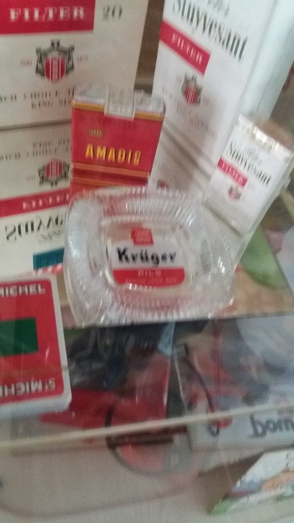 vintage tabak items voor de mancave, Verzamelen, Rookartikelen, Aanstekers en Luciferdoosjes, Asbak, Ophalen