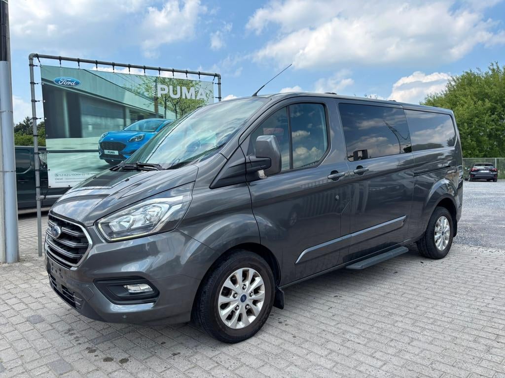 Ford Transit Custom Dubbele cabine / AUTOMAAT / L2, Auto's, Bestelwagens en Lichte vracht, Automaat, 186 g/km, Stof, Euro 6