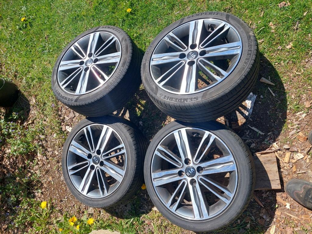 Jantes alu 16 pouces 4 x 100 + pneus 195/45/16, Autos : Pièces & Accessoires, Pneus & Jantes, Pneus et Jantes, 16 pouces, Véhicule de tourisme