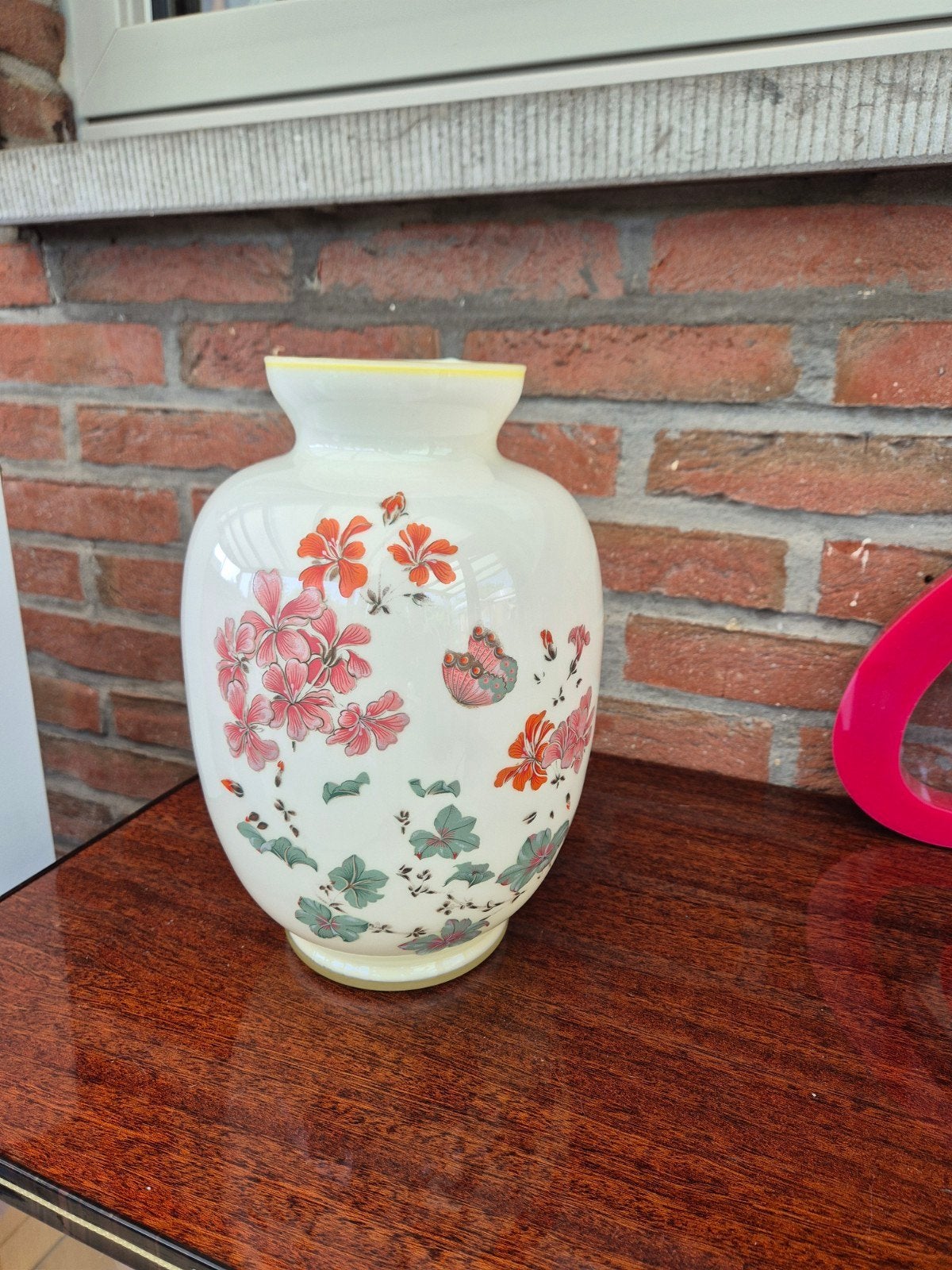 Opaline vaas, Antiek en Kunst, Antiek | Vazen, Ophalen
