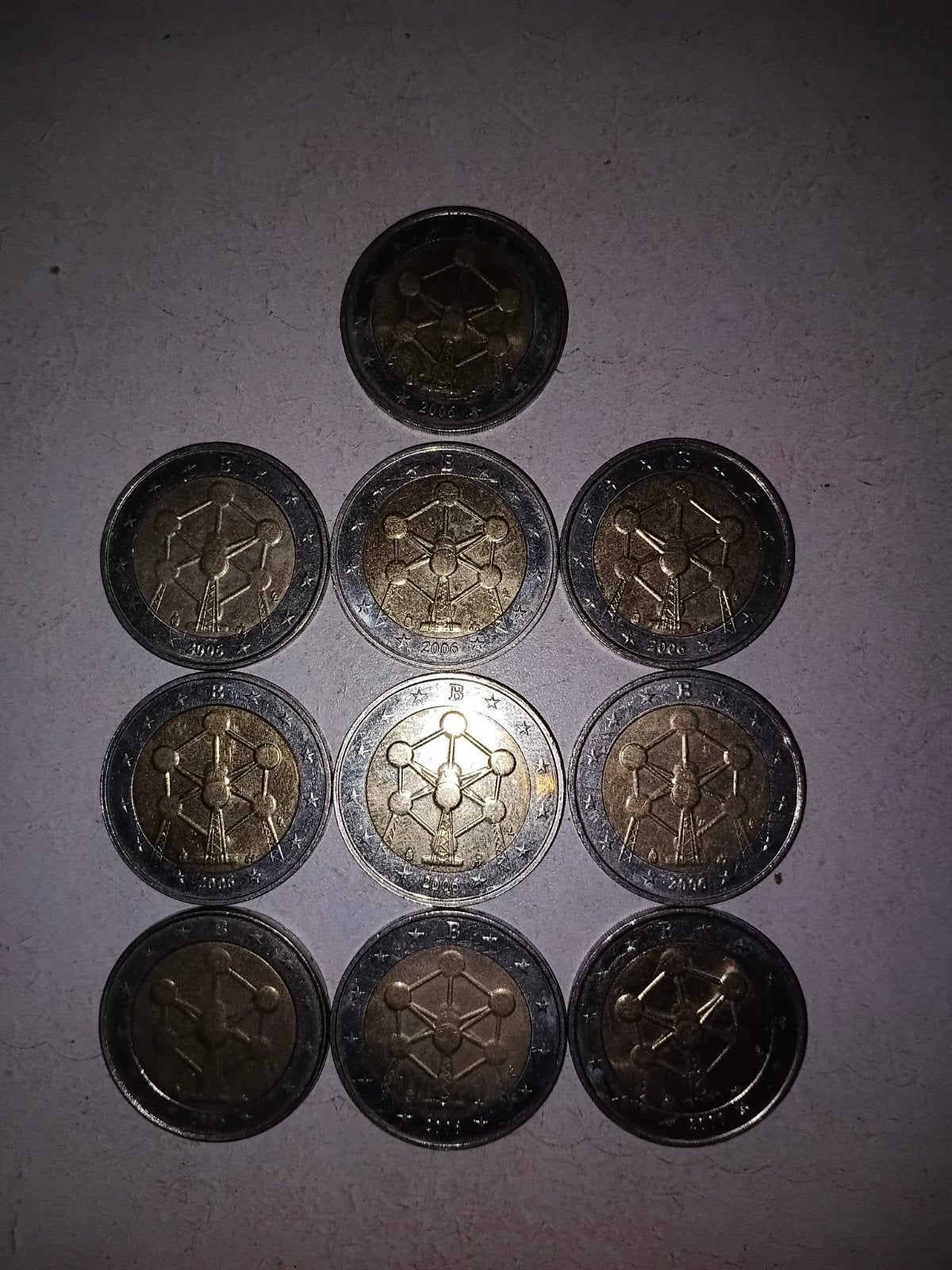 2 euro munt Atomium 2006 , 10 stuks, Postzegels en Munten, Ophalen, 2 euro