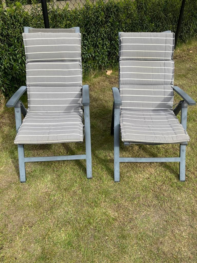 Aluminium tuinstoelen, Tuin en Terras, Ophalen, Gebruikt, Aluminium