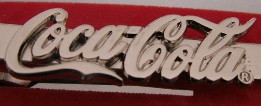 Pince à cravate Coca Cola avec texte argenté | Coca-Cola r, Enlèvement ou Envoi, Neuf