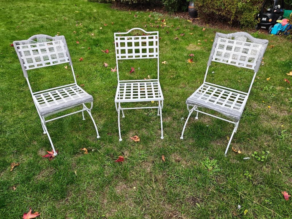 3 Nieuwe Manutti Tuinstoelen – Design & Topkwaliteit, Enlèvement, Neuf, Métal