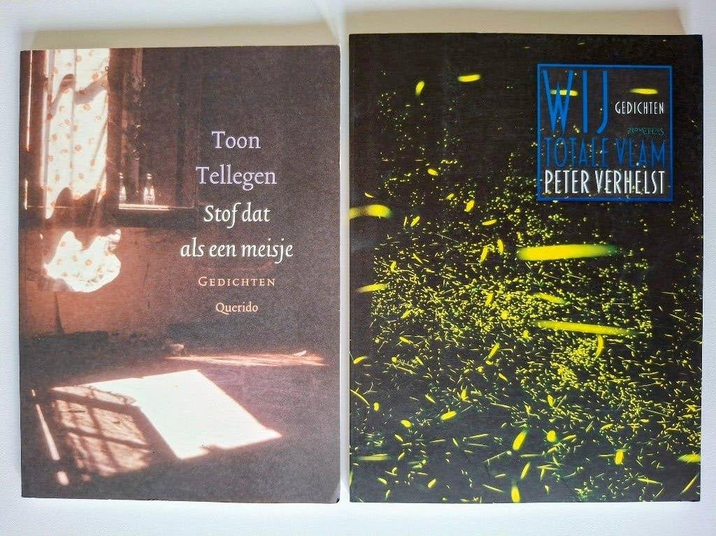 2 boekjes poëzie : Peter Verhelst  + Toon Tellegen, Enlèvement ou Envoi, Comme neuf
