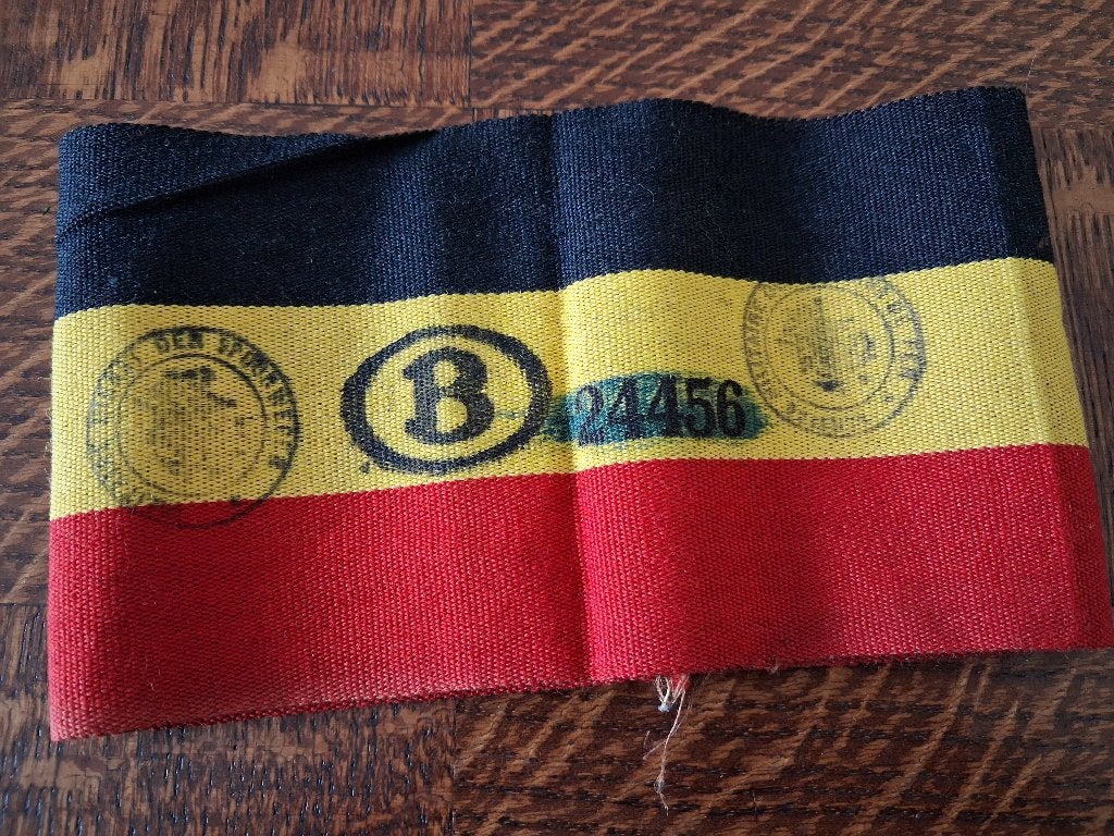 Brassard service militaire des chemins de fer SNCB 1944, Enlèvement ou Envoi
