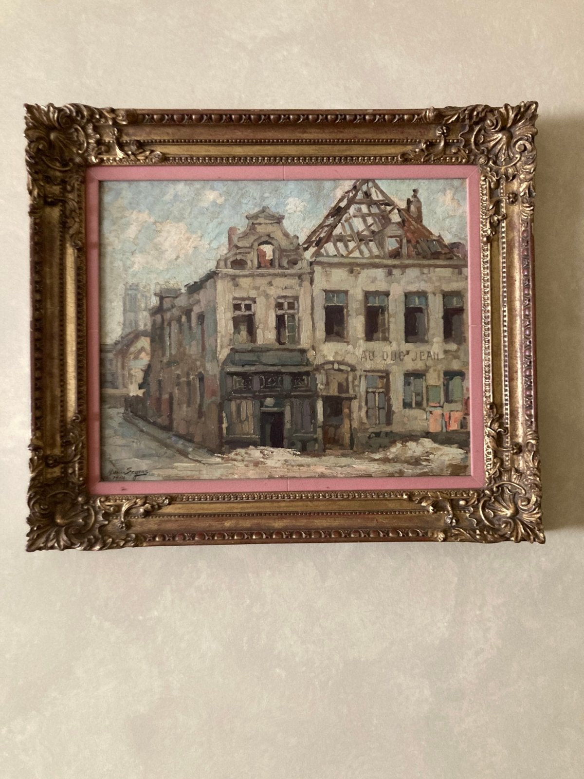 Antiek schilderij, Ophalen