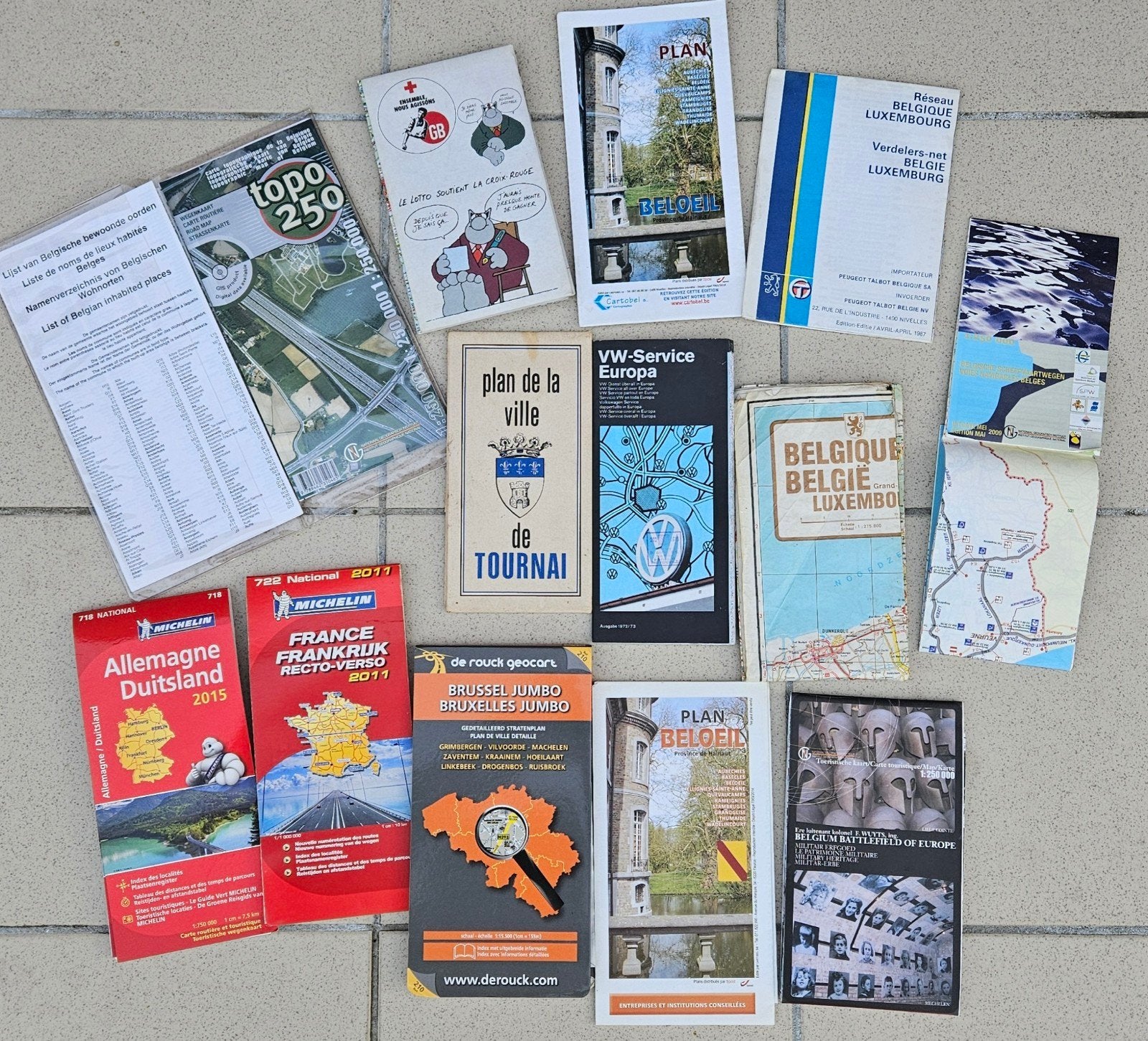 lot de 13 cartes topographique,plan de ville état impeccable, Enlèvement ou Envoi
