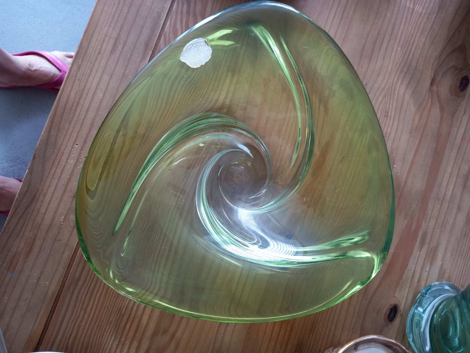 Plat Val st Lambert, Antiek en Kunst, Antiek | Woonaccessoires