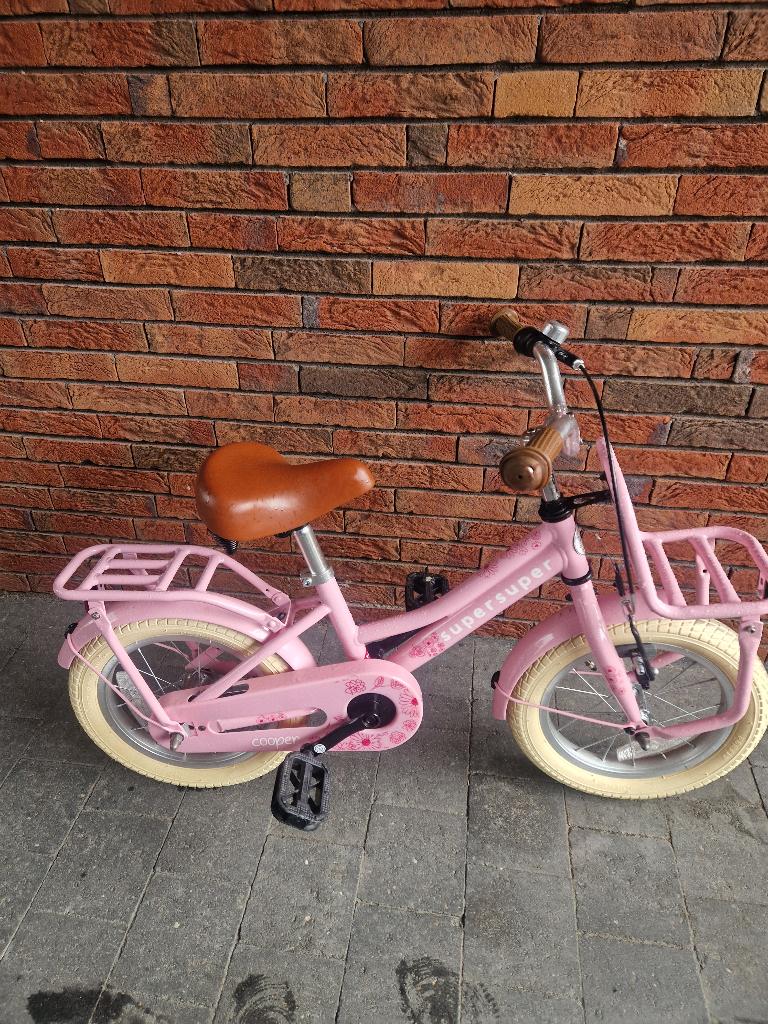Kinderfiets, Fietsen en Brommers, Ophalen, Zo goed als nieuw, Minder dan 16 inch, Zijwieltjes