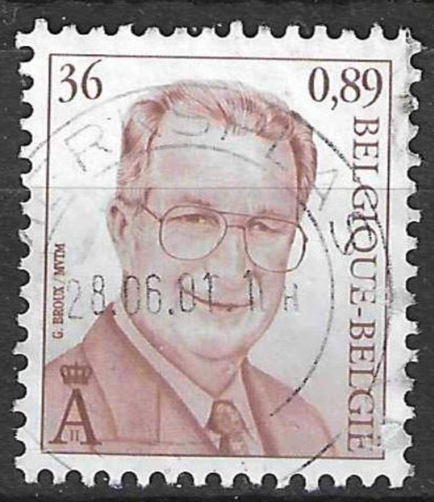 Belgique 2000 - Yvert 2935A /OBP 2965 - Roi Albert II (ST), Envoi, Affranchi, Oblitéré, Maison royale