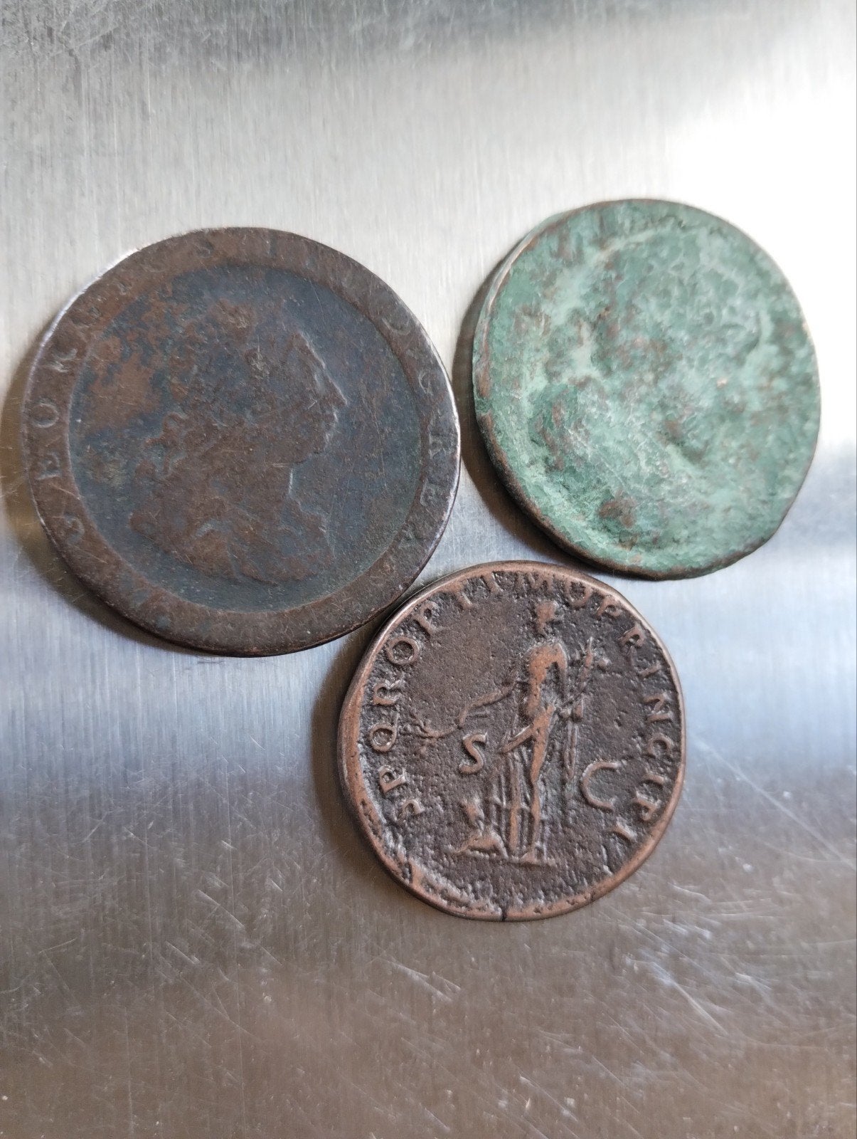 oude romeinse munten, Ophalen of Verzenden