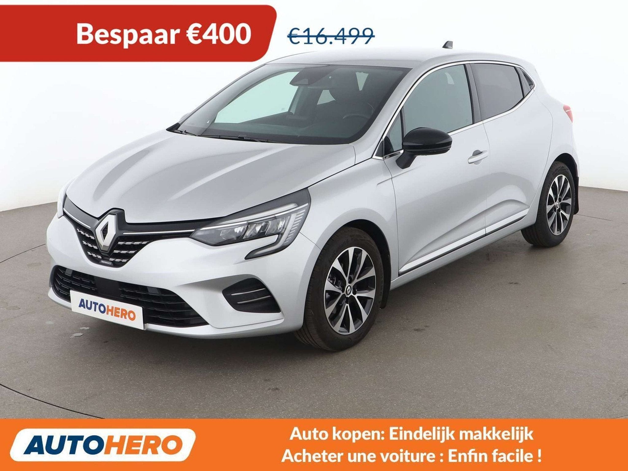 Renault Clio 1.0 TCe Techno (bj 2023), Auto's, Voorwielaandrijving, Stof, Gebruikt, 91 pk