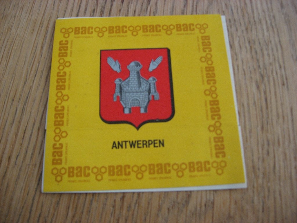 Vintage Sticker Antwerpen Bac, Ophalen of Verzenden, Nieuw, Overige typen