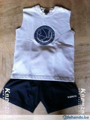 basketsetje 8-10 jaar, Sports & Fitness, Basket, Enlèvement, Utilisé, Vêtements