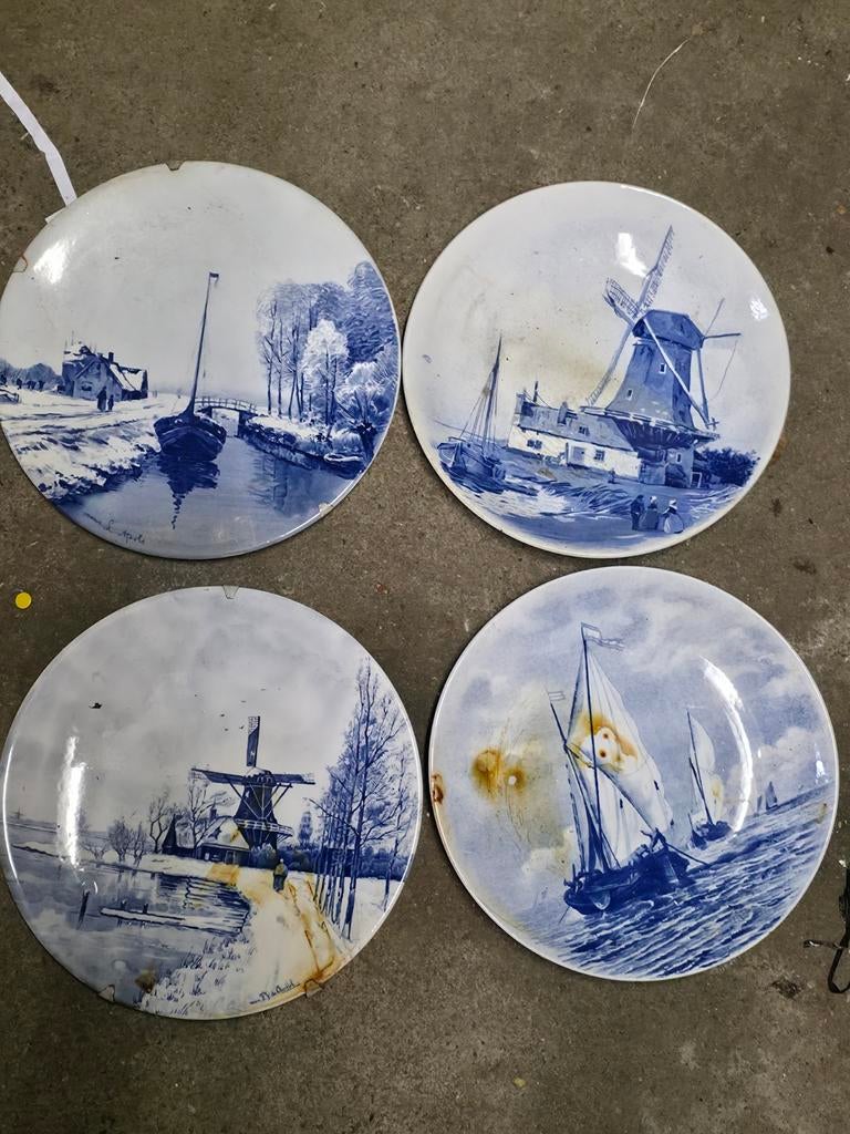 Delftsblauwe borden, Ophalen