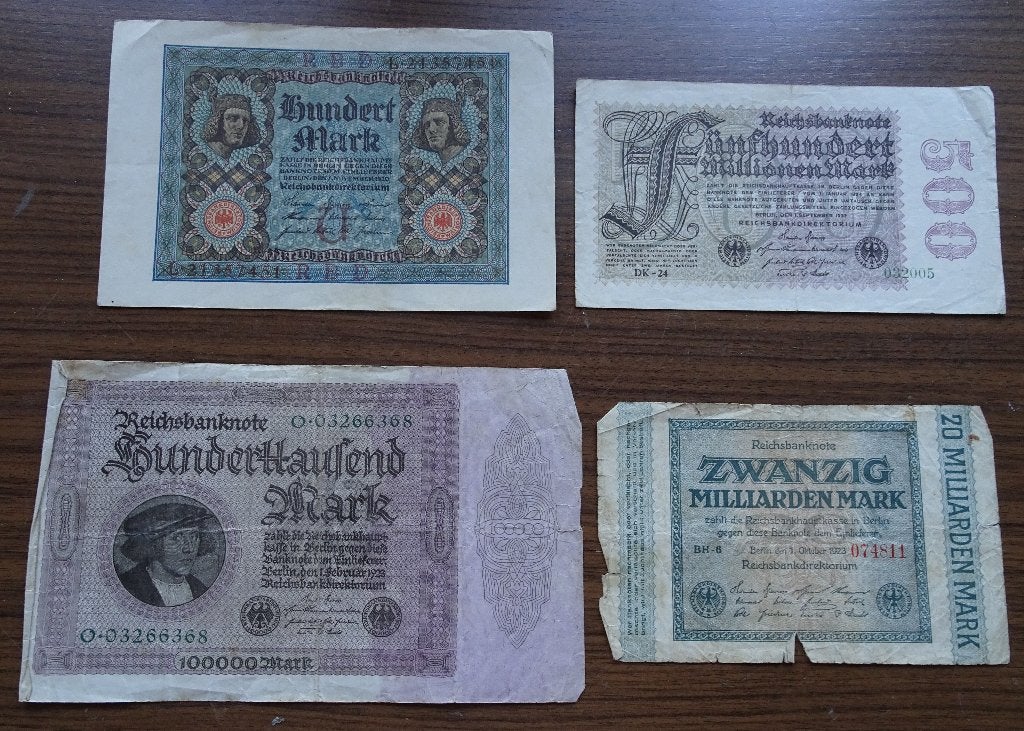 billets de banque allemands, Enlèvement ou Envoi, Billets de banque
