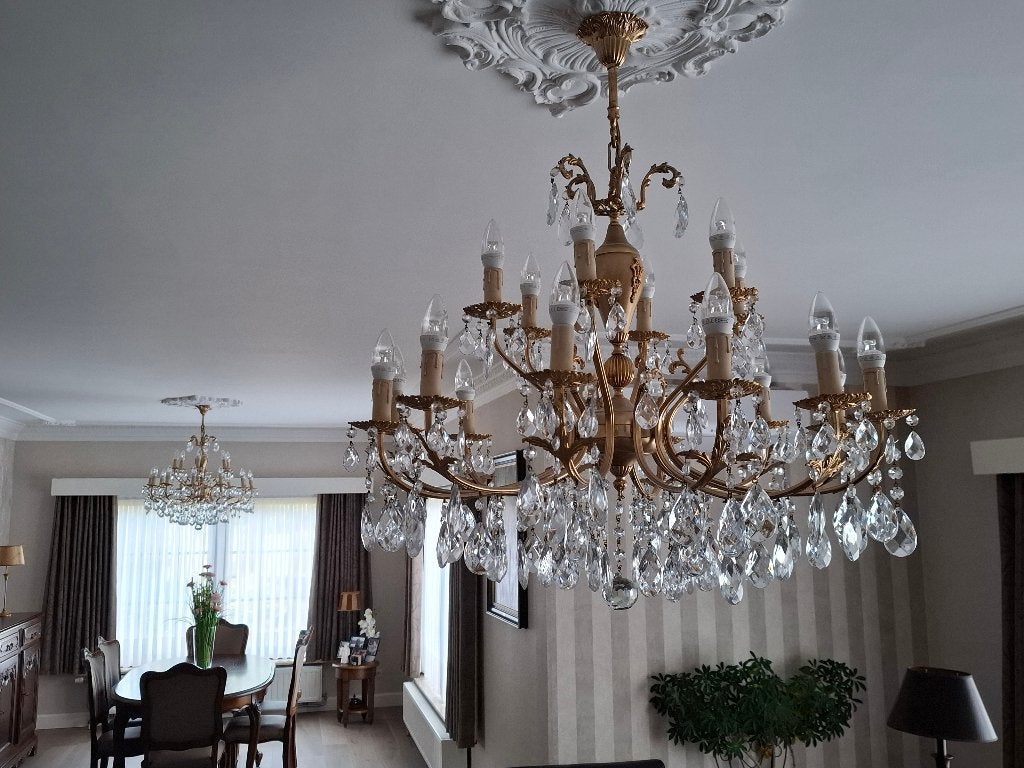 lusters, Huis en Inrichting, Lampen | Kroonluchters, Ophalen, Gebruikt, Rustiek, E14 (klein)