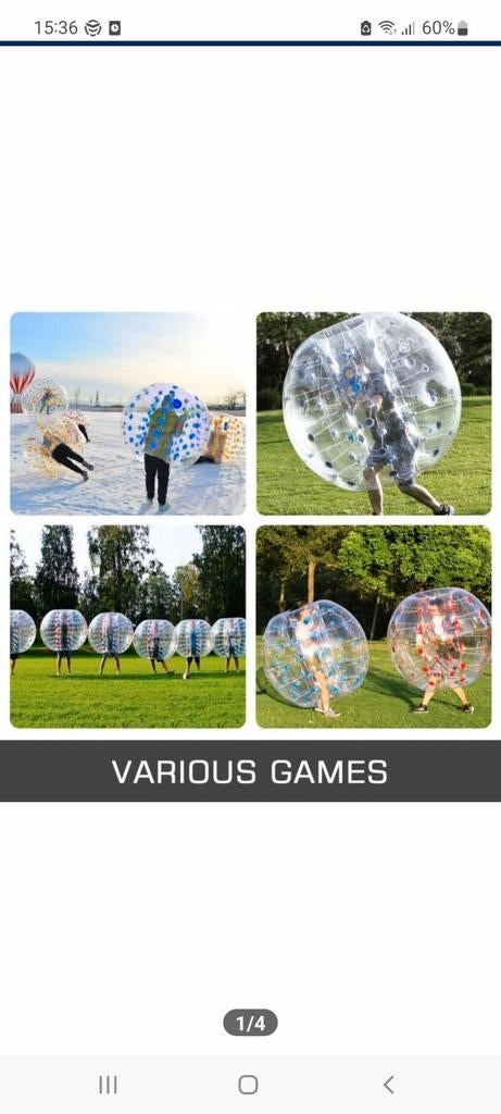 Zorb bumperballen, Ophalen