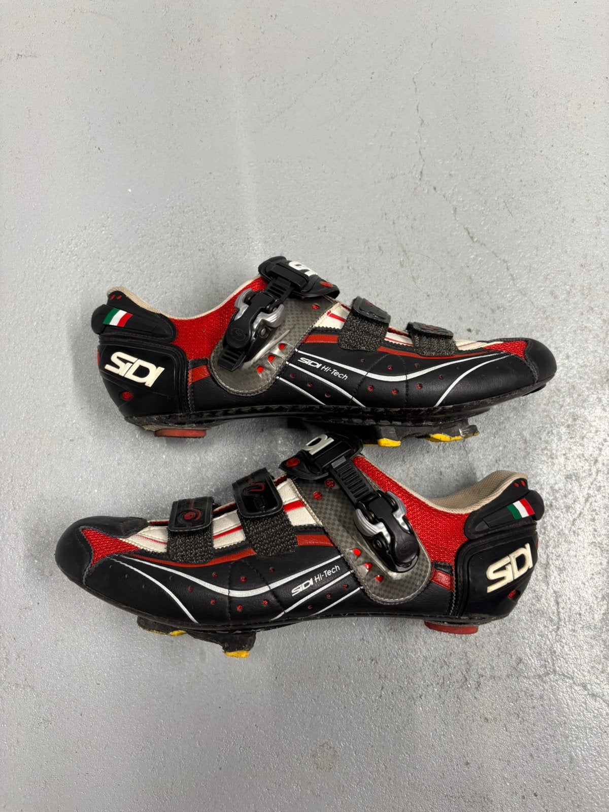 Sidi racefietsschoenen, zwart/rood/wit - maat 45, Fietsen en Brommers, Ophalen, Gebruikt, Heren, Schoenen