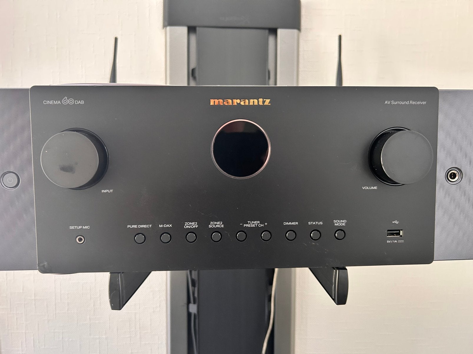 Marantz cinema 60 DAB, Audio, Tv en Foto, Versterkers en Ontvangers, Marantz, Ophalen of Verzenden, Zo goed als nieuw, 120 watt of meer
