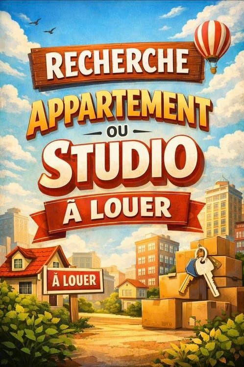 Recherche studio ou appartement, Immo