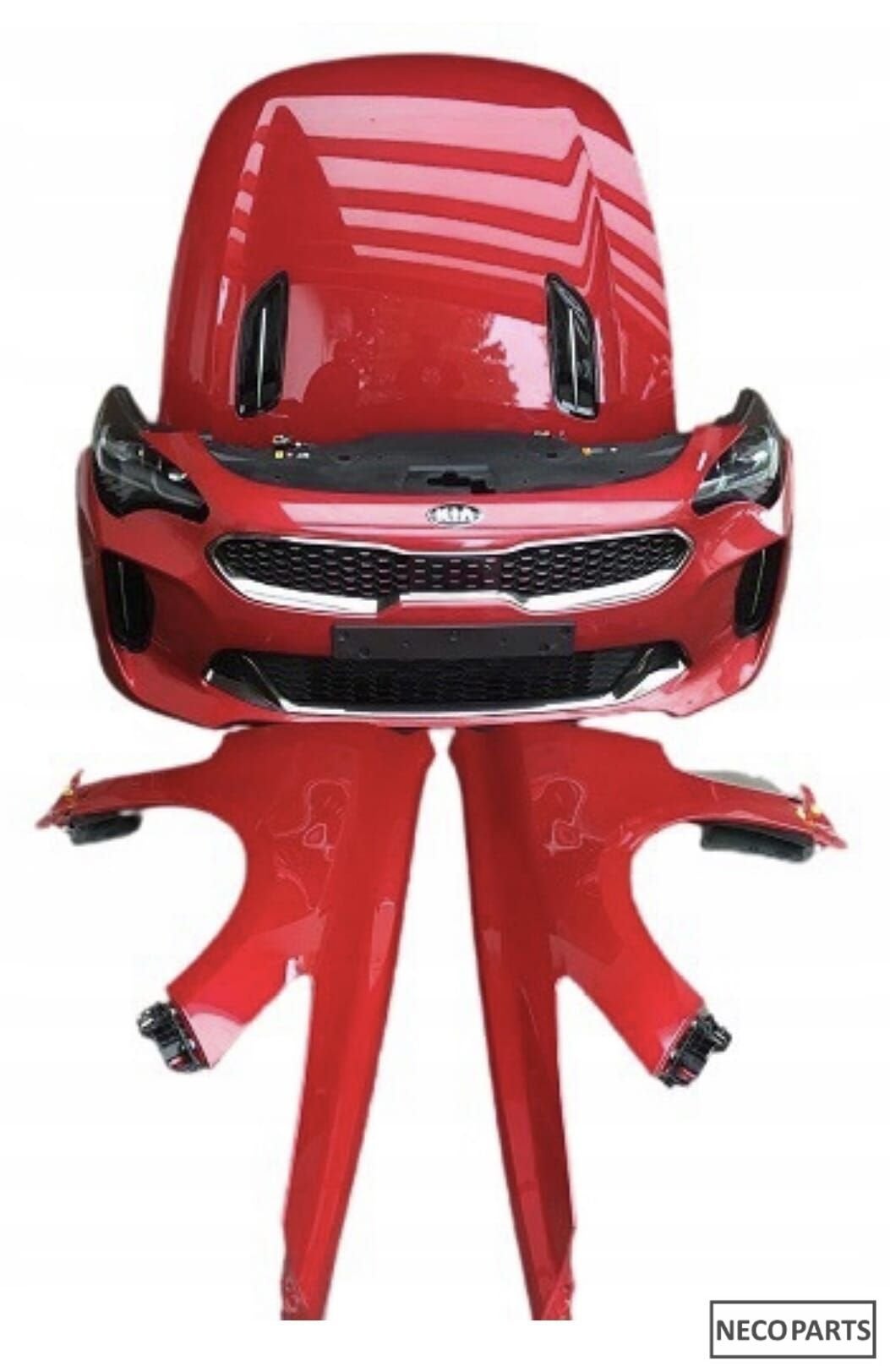 KIA STINGER BUMPER MOTORKAP KOPLAMP VOORKOP ORIGINEEL, Kia, -, Utilisé, -