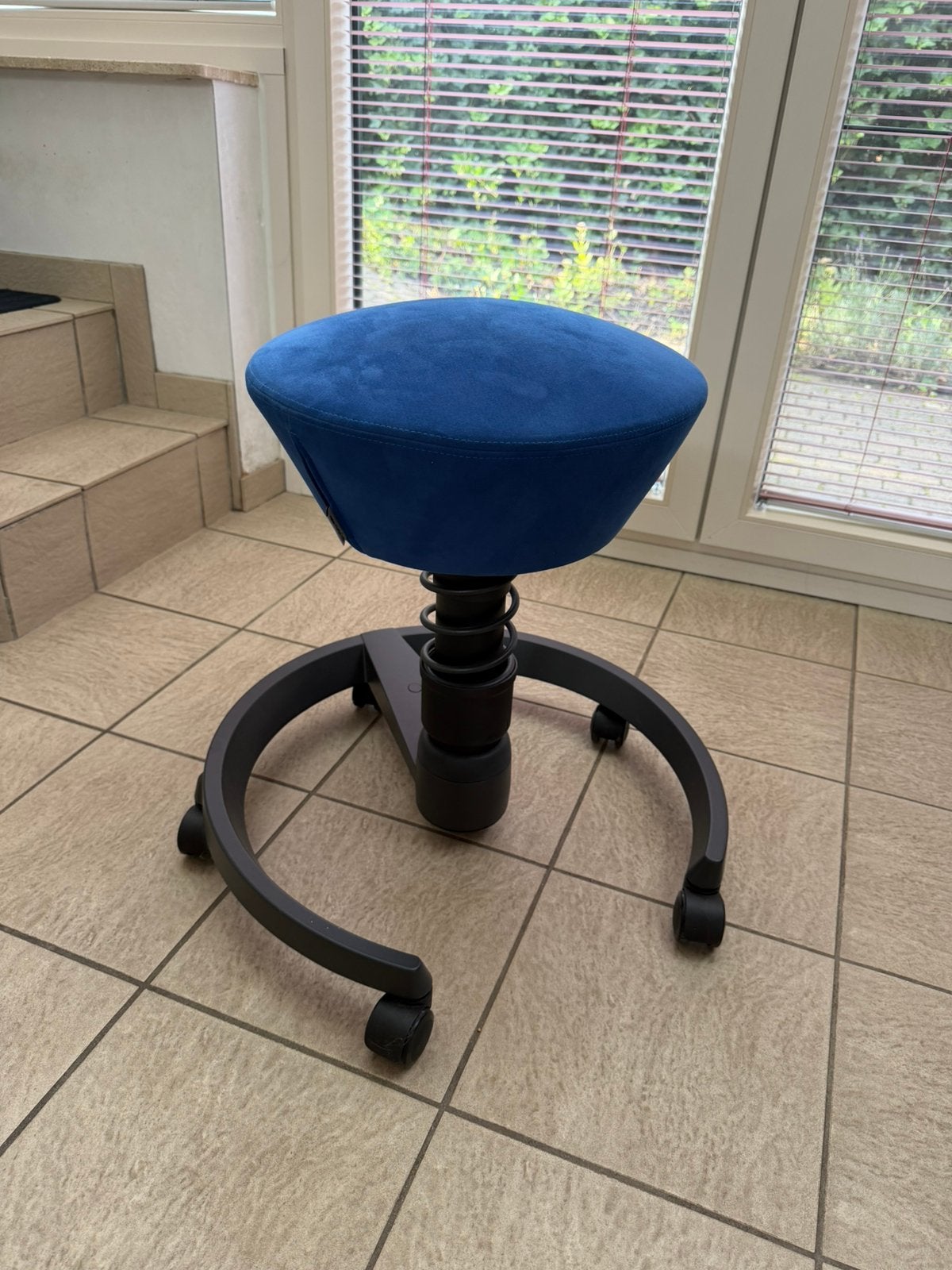 Ergonomische bureaustoel Aeris Swopper – Blauw (met wielen), Ophalen, Zo goed als nieuw, Blauw, Bureaustoel