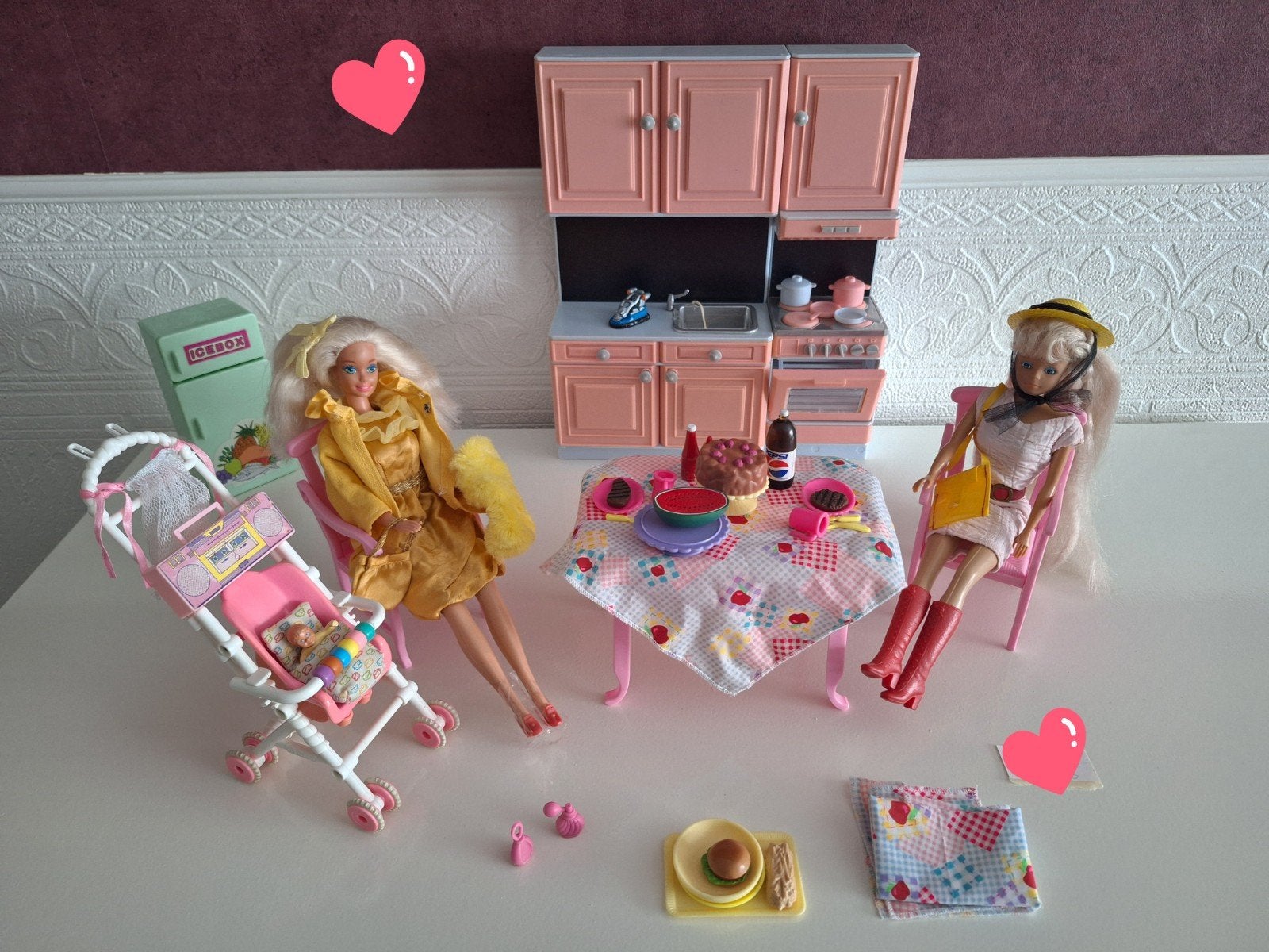 BARBIE SETJE met veel accesoires (geschatte waarde a 175€), Ophalen of Verzenden