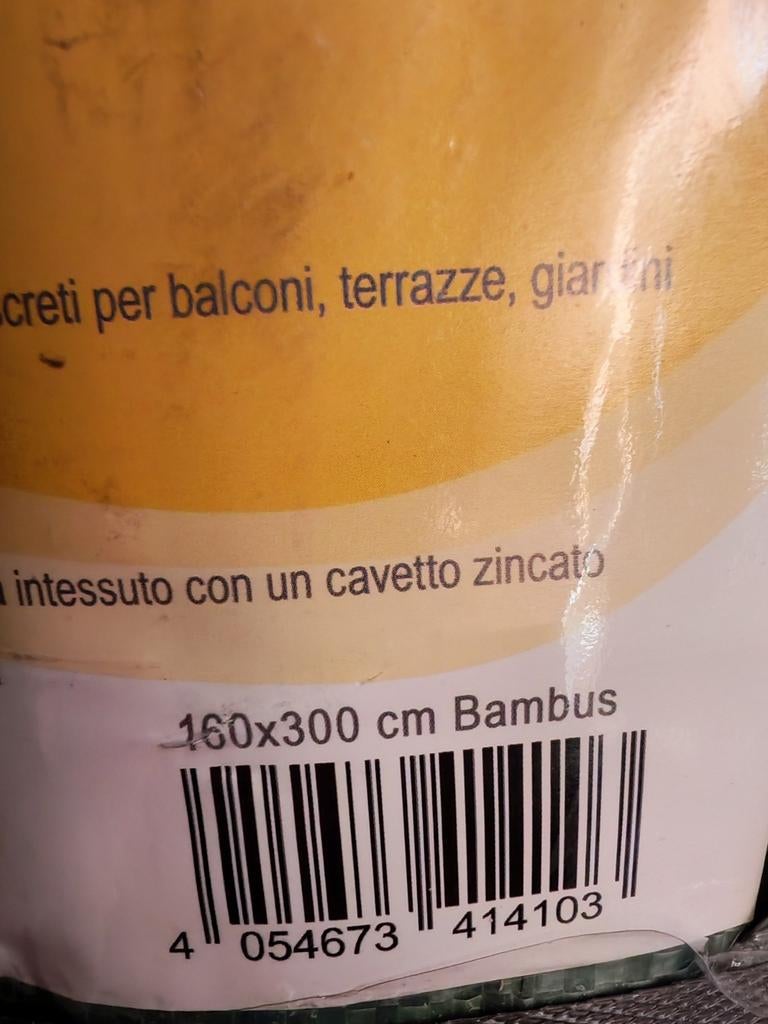 Bamboe terrasscherm te koop. Nog niet gebruikt, Ophalen, Nieuw
