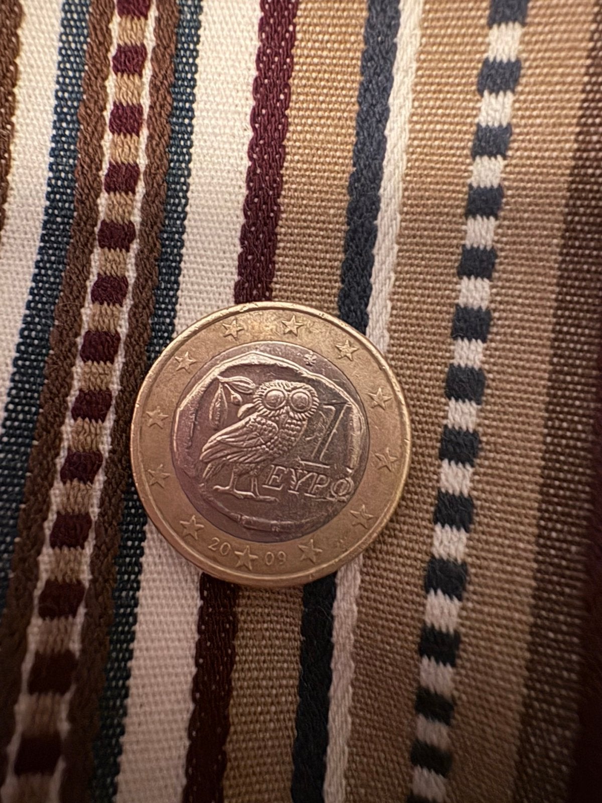 Zeldzaame 1 euro munt 2009, Ophalen, 1 euro, Losse munt, Goud