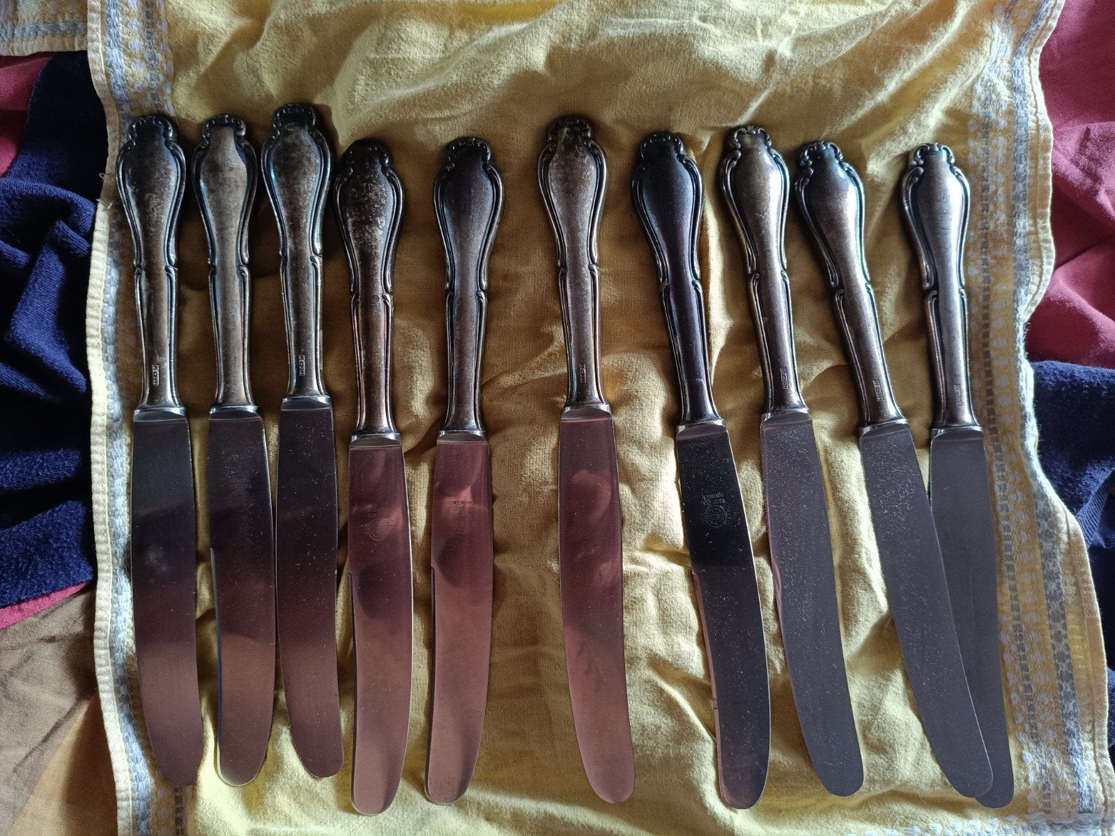 10 couteaux Berger en argent, Antiquités & Art, Enlèvement