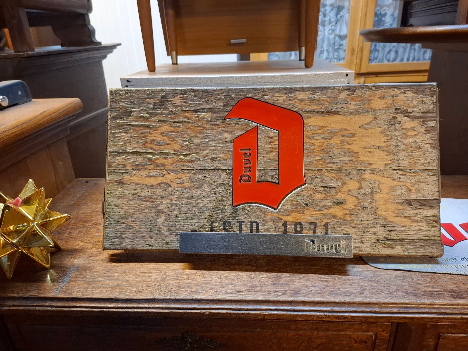 decoratie duvel, Ophalen, Gebruikt, Reclamebord, Plaat of Schild, Duvel
