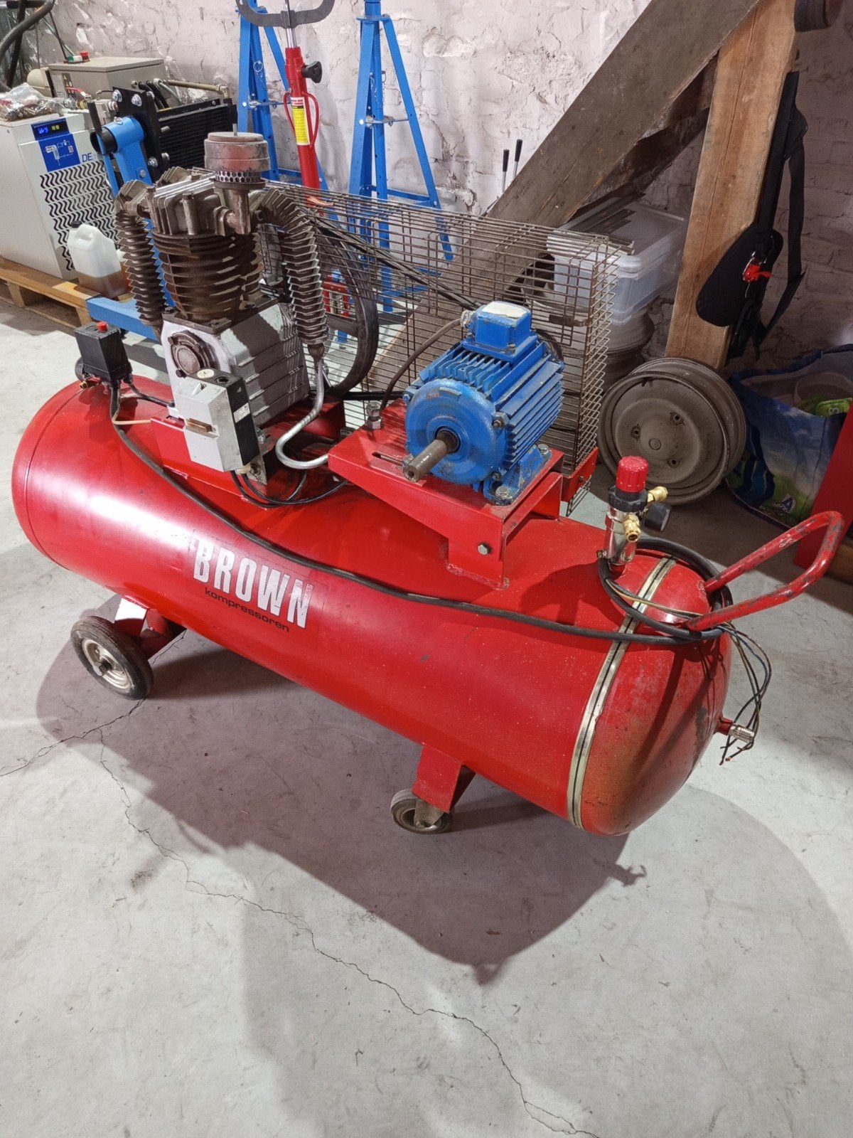Compresseur brown 500l, Doe-het-zelf en Bouw, Compressors, Ophalen