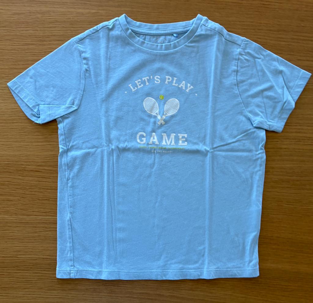 T-shirt bleu ciel Besties / JBC - 9 ans - 3€, Ophalen of Verzenden, Zo goed als nieuw, Jongen