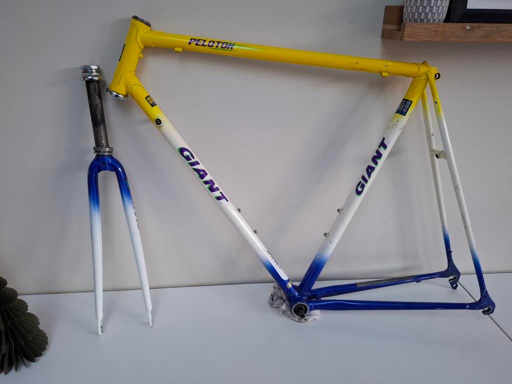 Fietskader Giant Peloton jaren 90 - groot formaat, 10 à 15 vitesses, 57 à 61 cm, Enlèvement, Utilisé